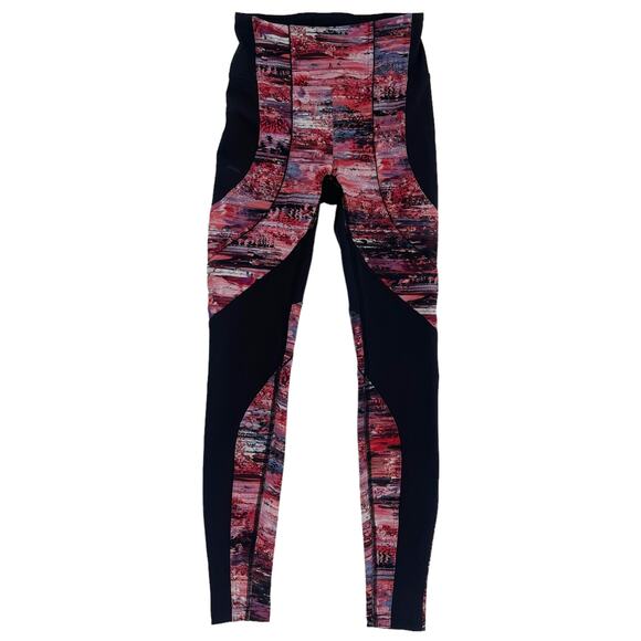 Lululemon Floral leggings  pants size 4 pink - Picture 1 of 8